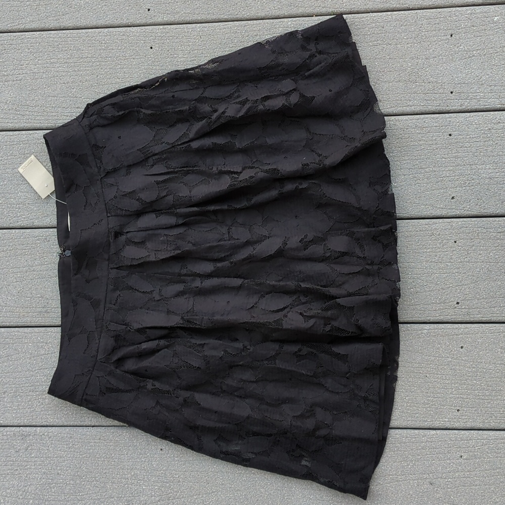 NWT Loft Floral Lace Skirt | Loft Black Skirt